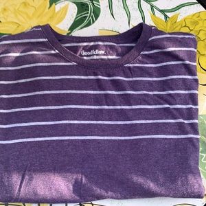 purple stripe shirt